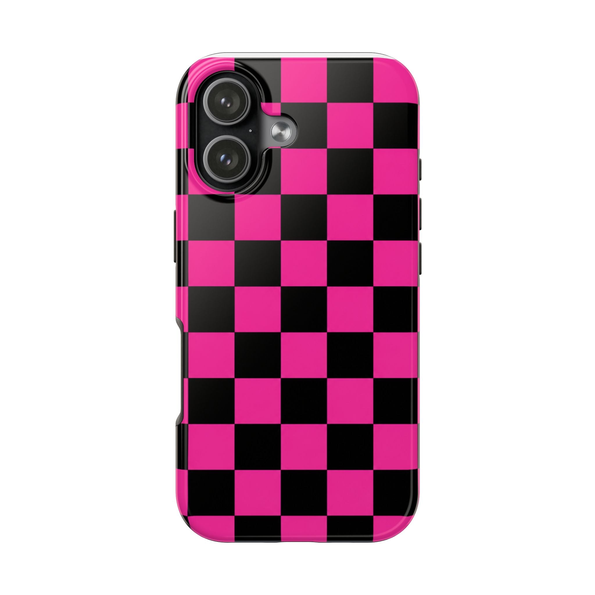 Pink Luxe Grid iphone Tough Phone Cases