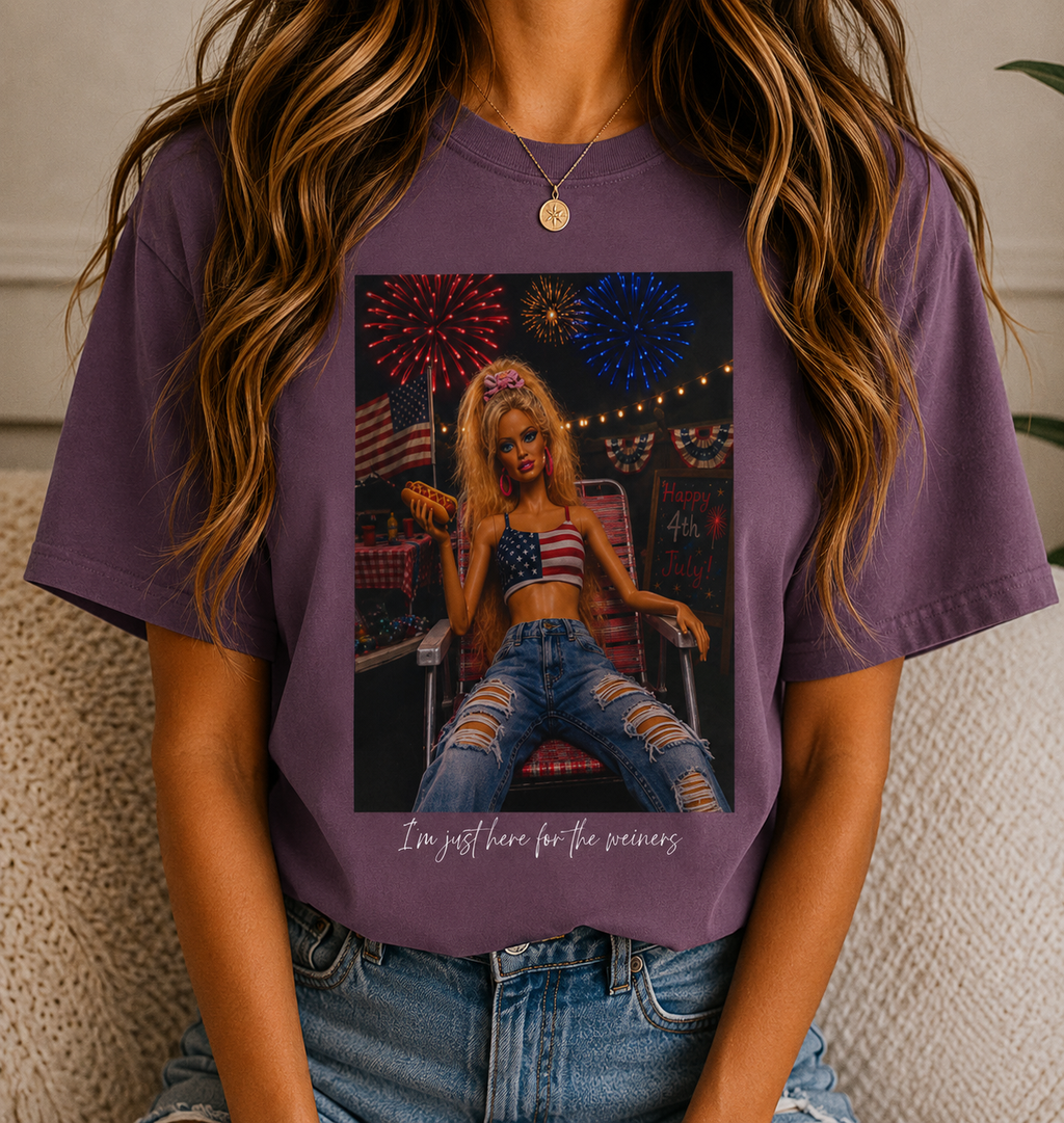 Just Here for the Weiners Tee
