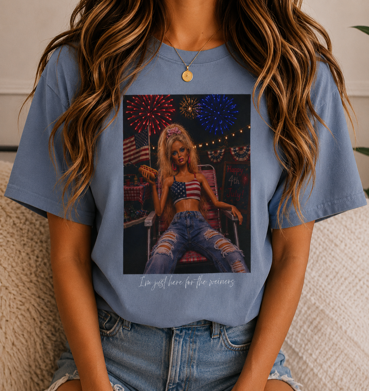 Just Here for the Weiners Tee