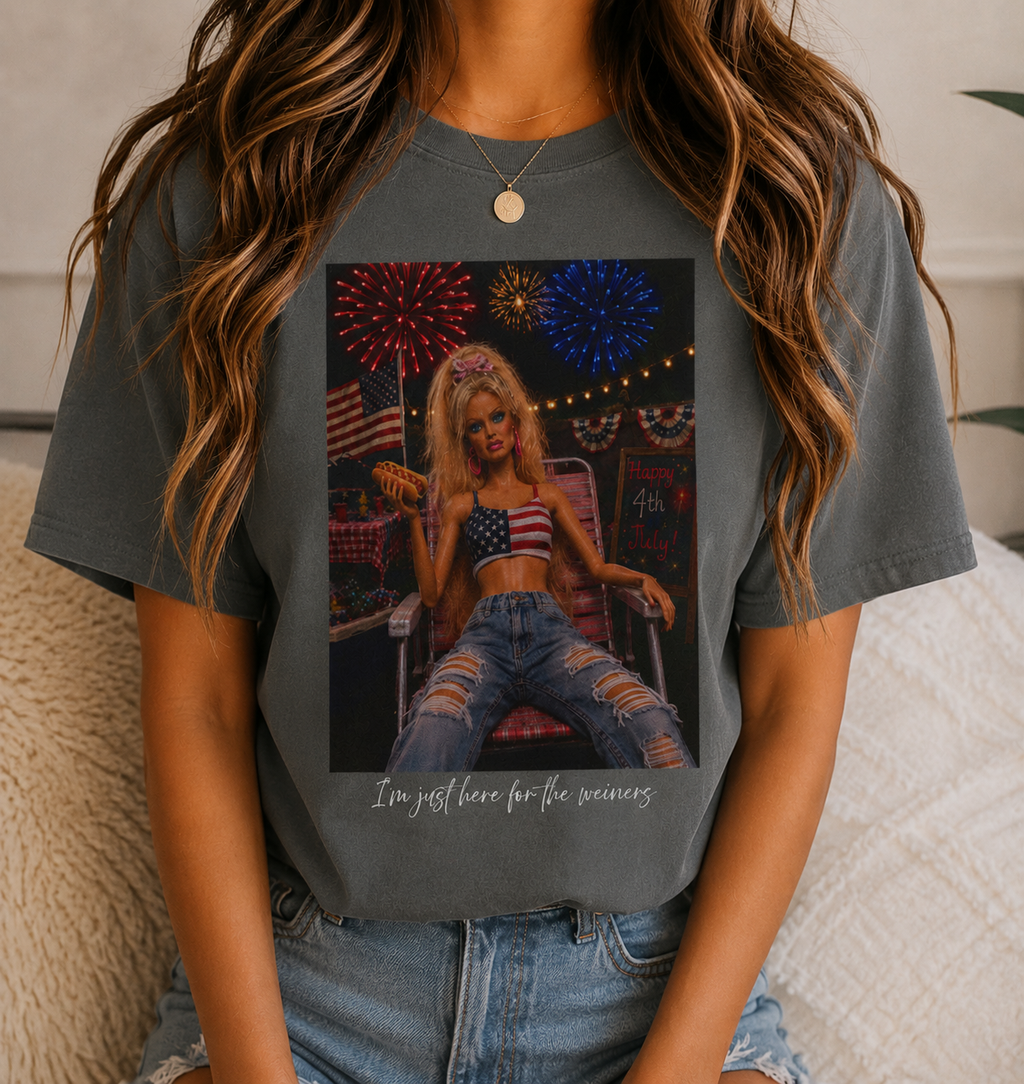 Just Here for the Weiners Tee