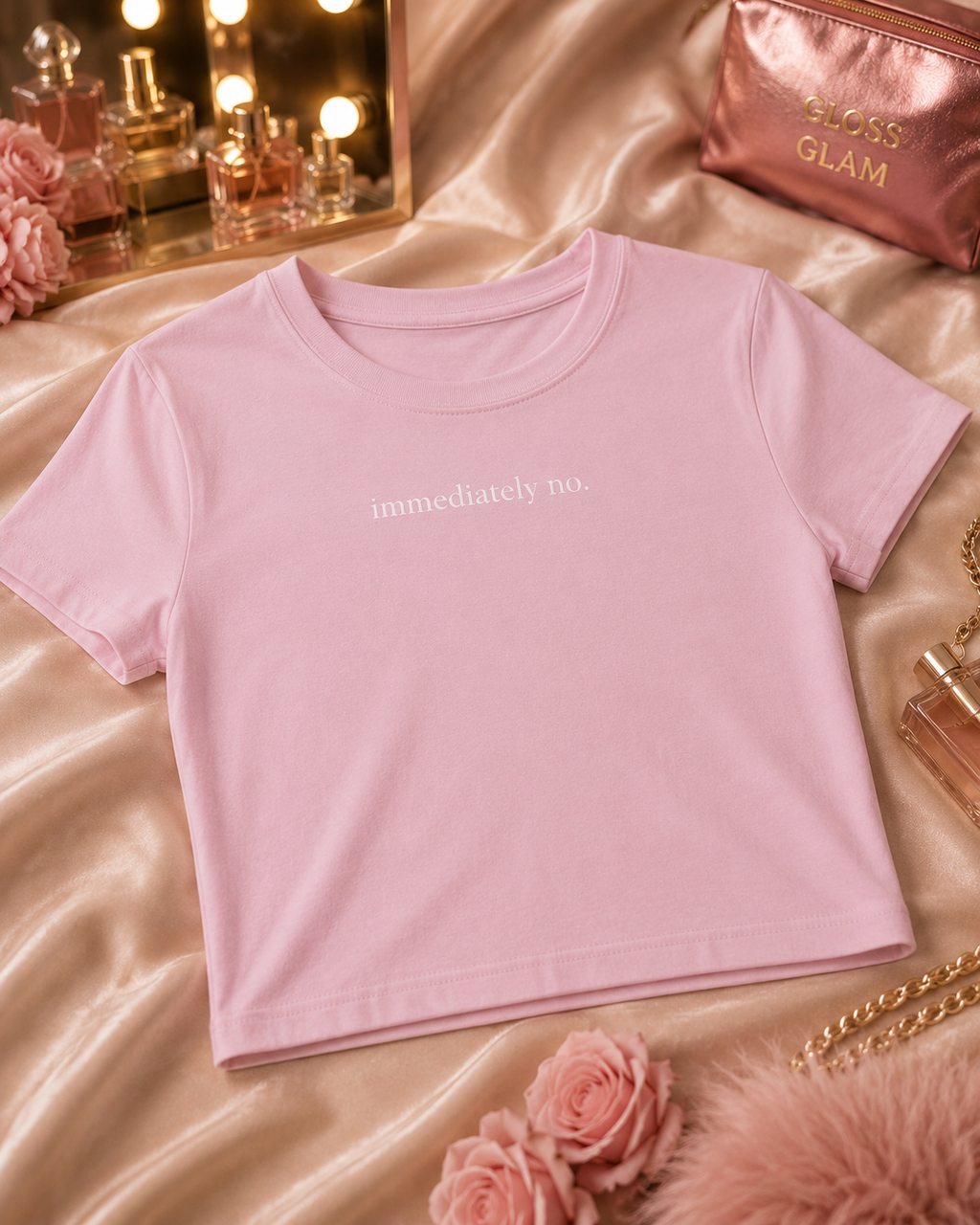 Immediately No Cropped Baby Tee