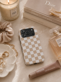 Soft Luxe Check iPhone Cases