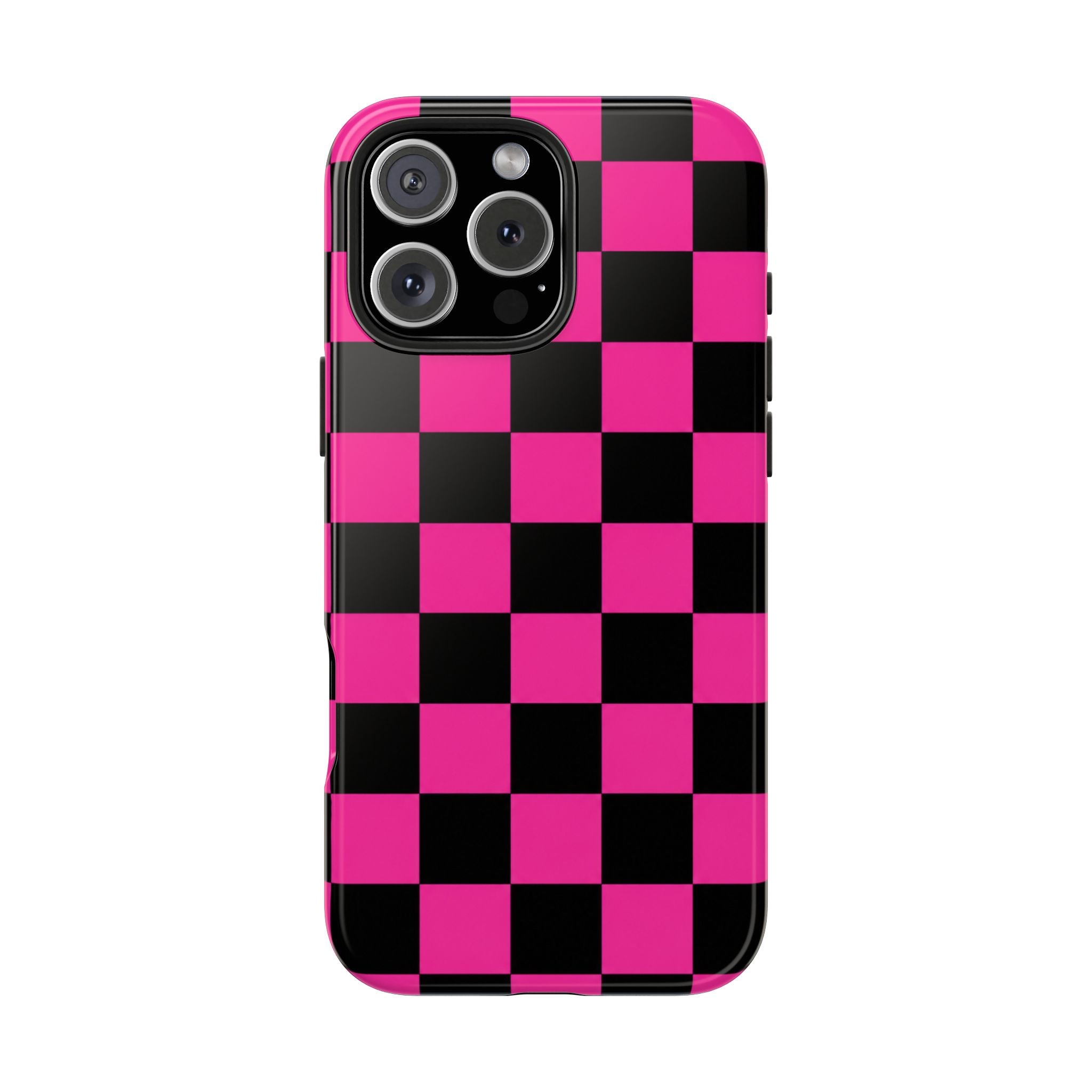 Pink Luxe Grid iphone Tough Phone Cases