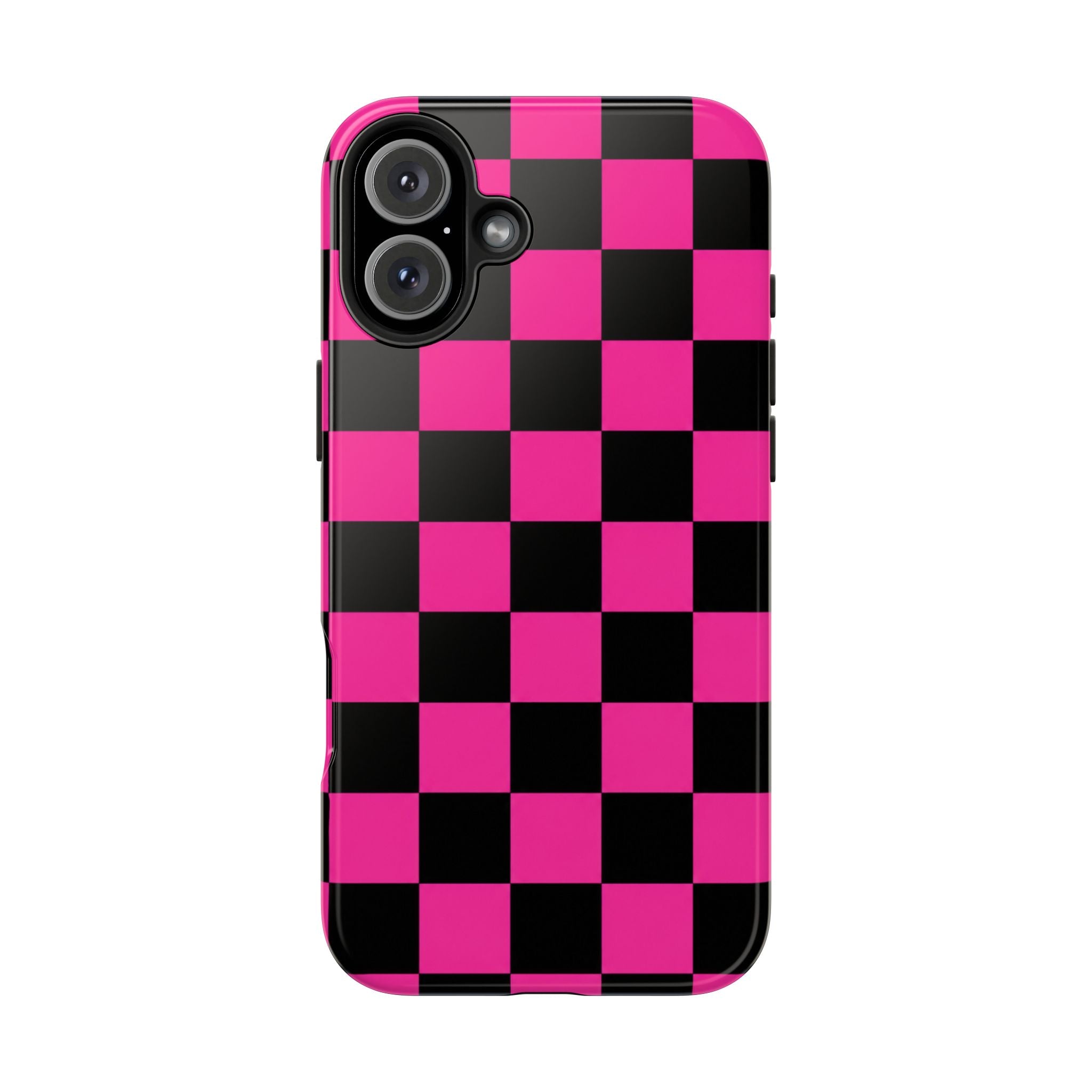 Pink Luxe Grid iphone Tough Phone Cases